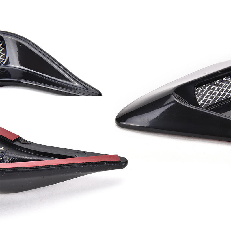 2 Pcs Car Simulation Side Vents Decorative Air Flow Intake Hood Vents