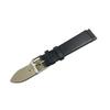 18mm Wide Supple Leather Watch Strap, Black, No Stitching, Elegant and Clean, Includes Tools