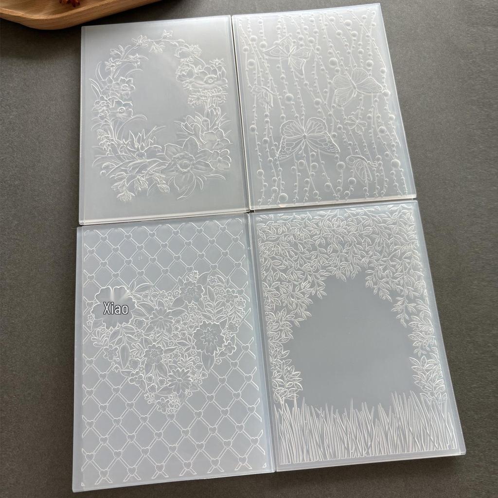 3D Embossed Butterfly Texture Mold for DIY Journal Crafting