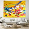 Sonic Print Tapestry, Backdrop, Easy Setup, Ideal for Bedroom, Office & Living Room, with Aesthetic Wall Hanging Decor.