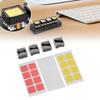 4PCS Double Layer Keycaps with Transparent Cover   Removable Stickers ABS Mechanical Keyboard Replacement Keycaps
