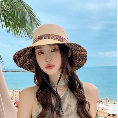 Adjustable Fishing Cap Anti-UV Beach Hat New Western Cowboy Hat  Summer