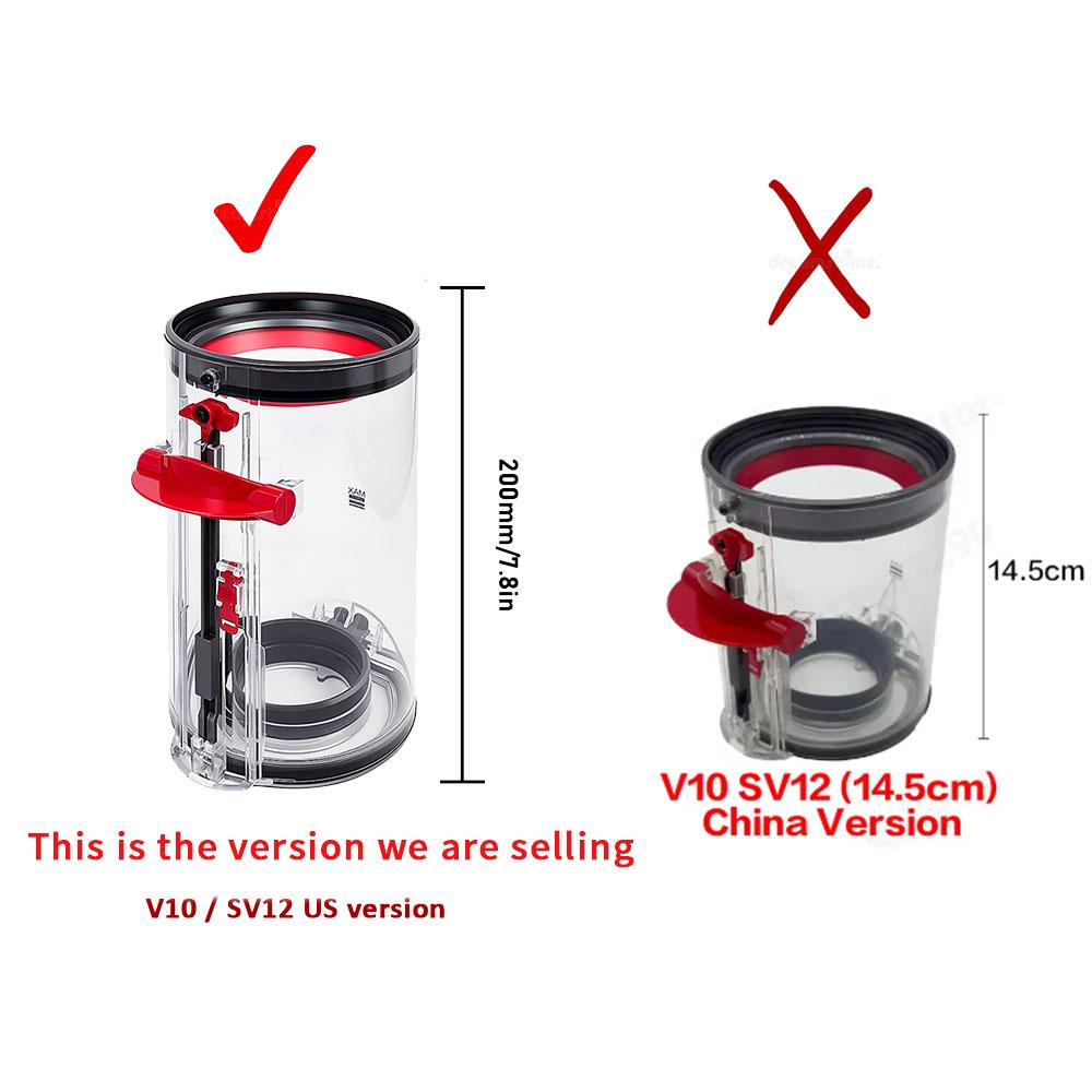 Replacement Accessories For Dyson V6 V7 V8 V11 V11 V11 V11Slim Vacuum Cleaner Dust Bucket And Filter Canister Bin HEPA Filter