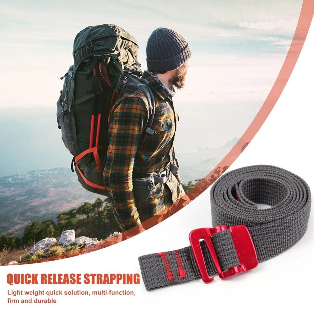 Quick Release Hook Tie-Down Belt Tension Belts Cargo Straps Durable Nylon Tape Rope  Backpacks