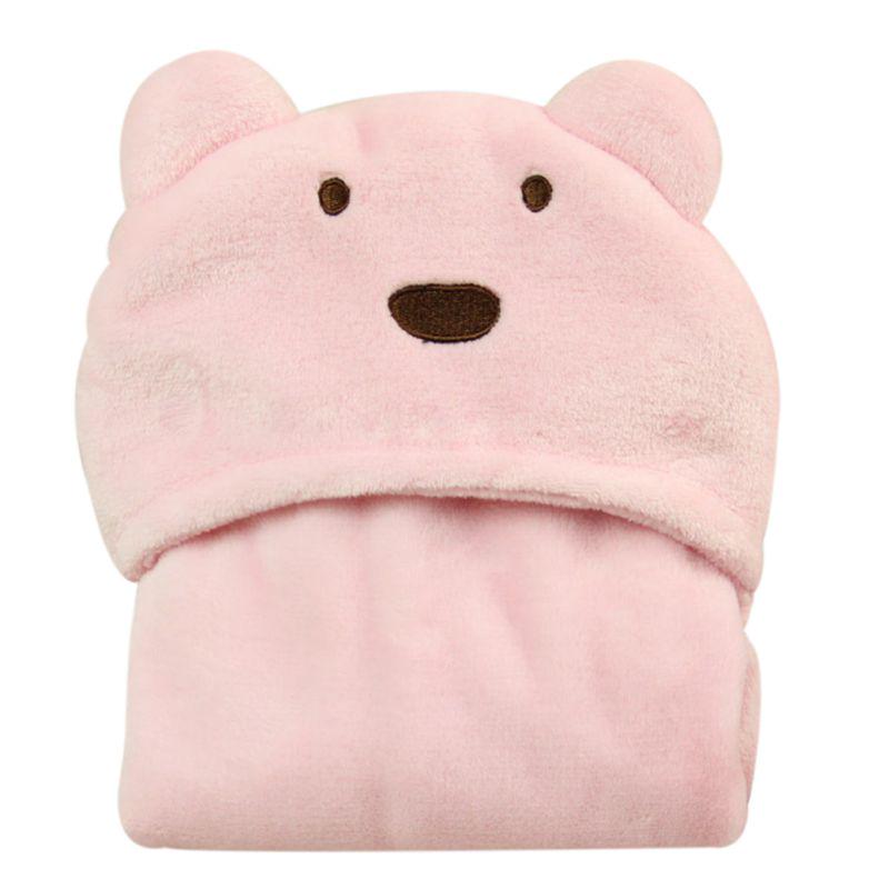 Baby Soft Blanket Child Bath Towel Cartoon Animal Shape Hooded Towel  Baby Wrapped Hooded Bathrobe