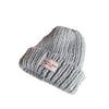 Big Head Circumference Patch, Blue Knitted Wool Hat, Women's Face In Autumn and Winter, Small Versatile Hat, Ear Protection, Cold Hat