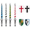 Medieval Castle Soldier Military Accessory Building Blocks Dragon Black Eagle Knight Figures Shield Spear Armor Army Bricks Toy