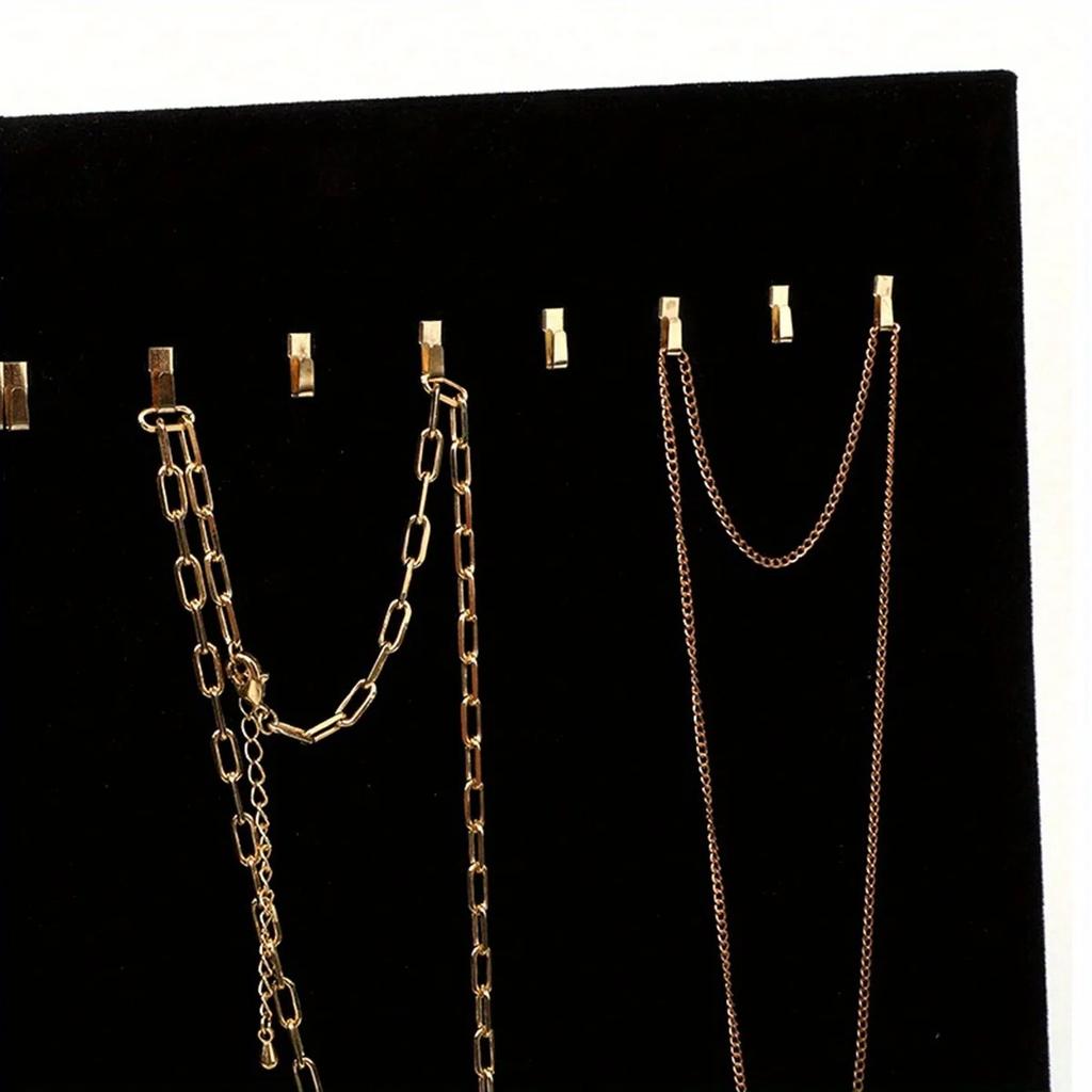 1pc-Jewelry Necklace Display Stand Black Flannel Necklace Penda