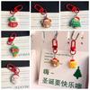 Elk Xmas Santa Claus Pendant Christmas Tree DIY Chain Pendant Christmas Resin Key Chain  Children