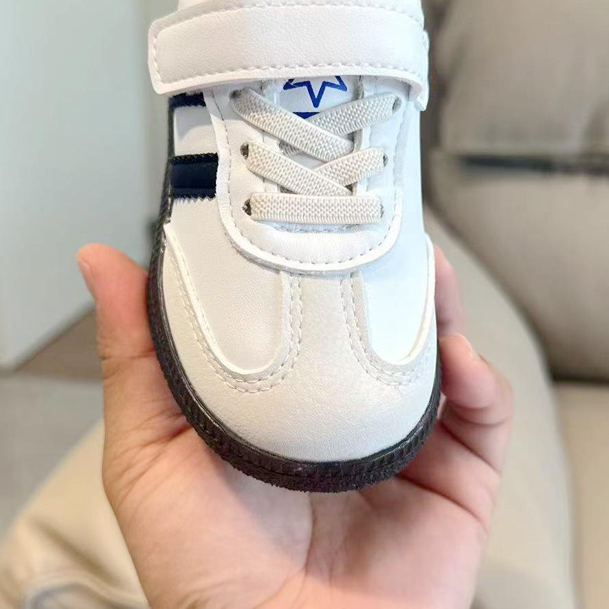 Kids' Canvas Sports Shoes: Spring & Fall, Boys' German Trainers, Girls' Versatile Sneakers, Velcro Baby Shoes