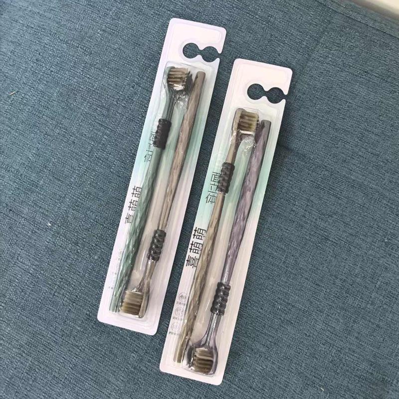 Three-Sided Adult Toothbrush with 3D Soft Bristles - Family Pack for Advanced Cleaning & Tongue Care.