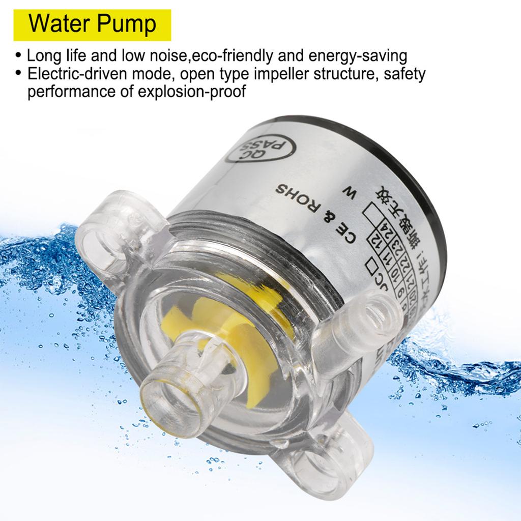 Mini Low Noise Environmental Plastic Electric Brushless Water Pump 12V 7W
