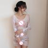 Sexy Transparent Polyester Bodysuit Temptation Series Intimate Apparel Women's Panty Tease Sensual Underwear Ultra-Thin Mesh