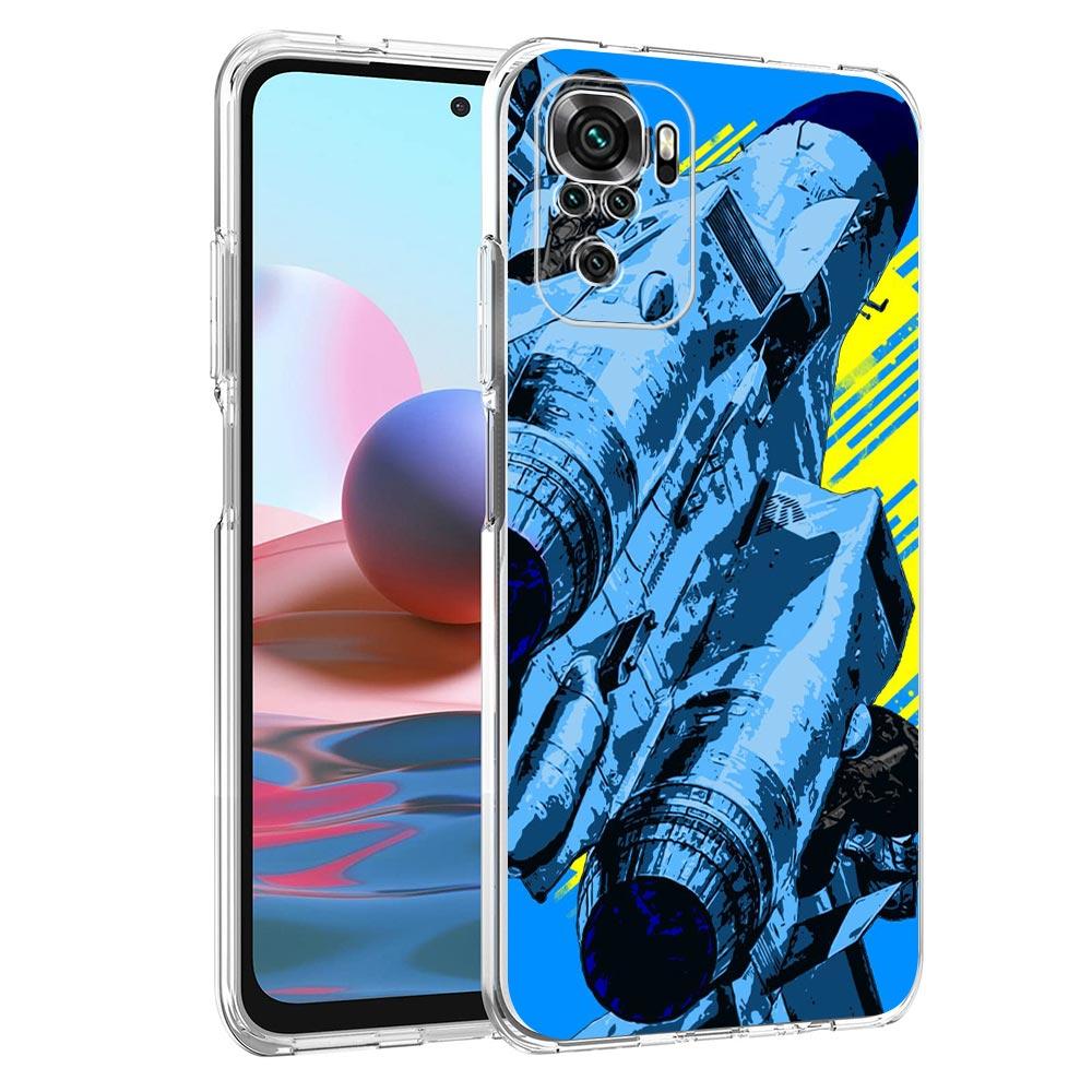 Square Clear Phone Case For Xiaomi Redmi Note 12 11 9S 9 8 10 Pro+ 7 8T 9C 9A 8A K40 Gaming Cover JDM Sports Car Lamp Aircraft