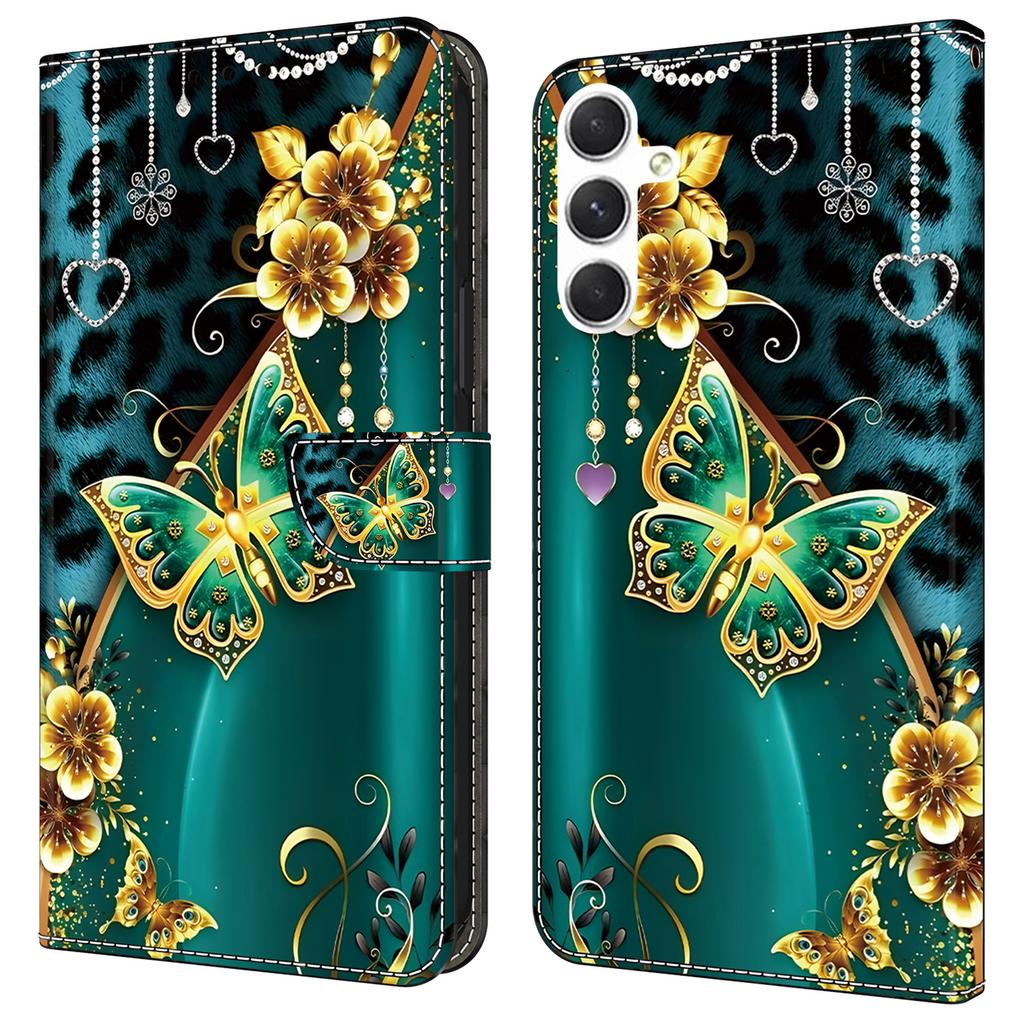 For Samsung Galaxy A16 5G/4G Leather Case Pattern Printing Wallet Stand Anti Drop Phone Cover