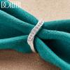 925 Sterling Silber Twisted AAA Zirkon Ring Mode Hochzeit Schmuck