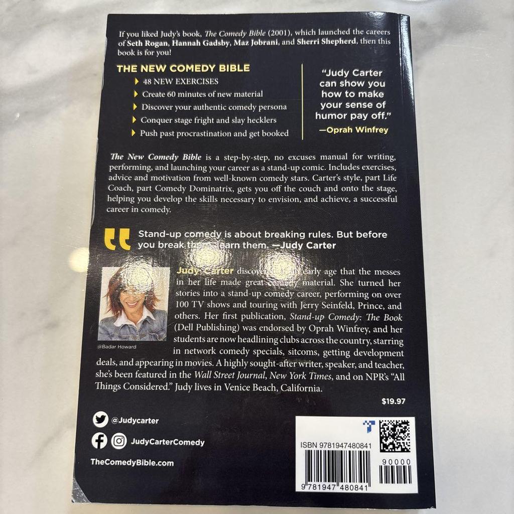 [OCCASION] LA NOUVELLE BIBLE DE LA COMÉDIE par Judy Carter