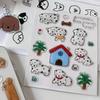 Cyansea Cute 3D Cat Jelly Stickers - DIY iPad, Phone Case, and Journal Decoration