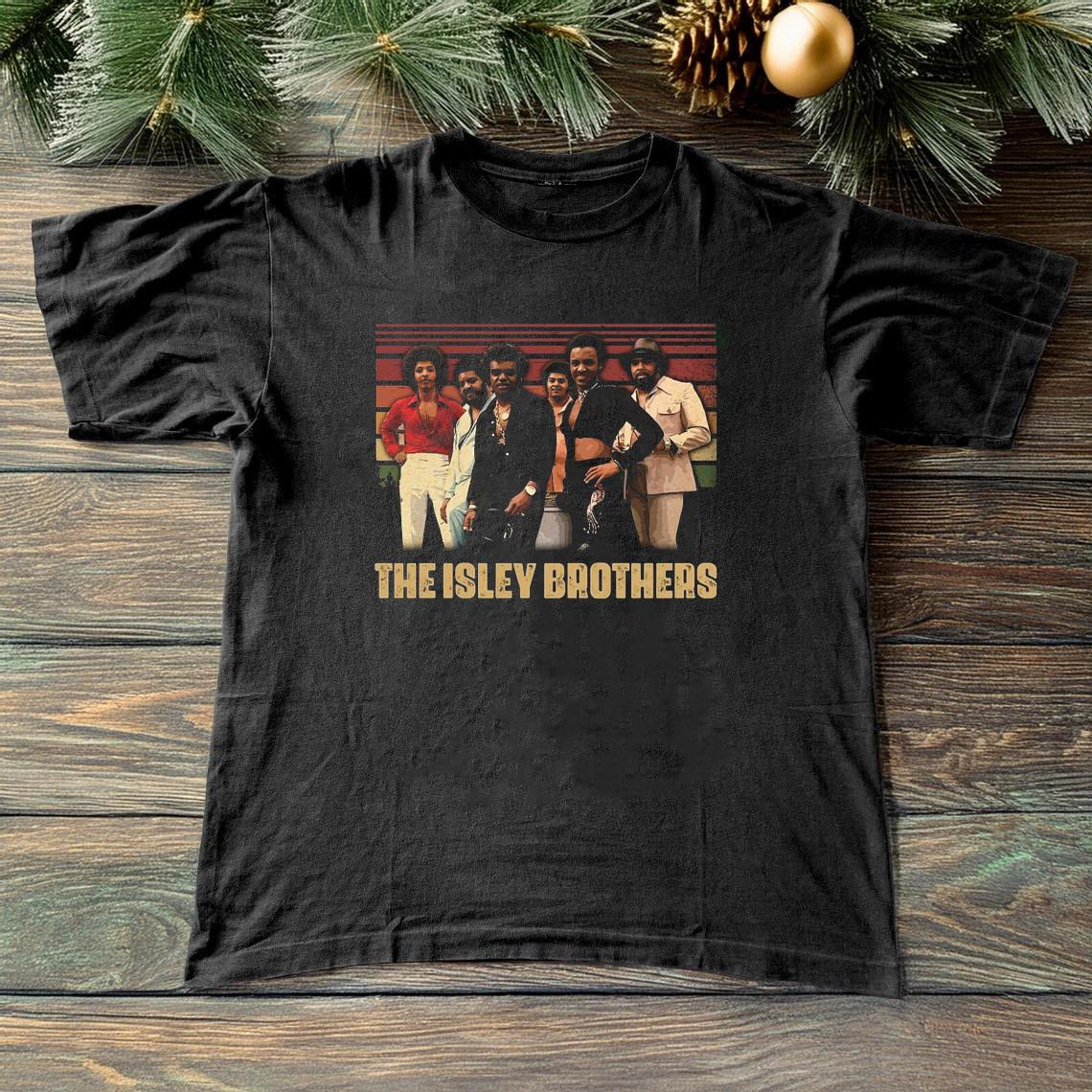 The Isley Brothers Black Cotton Shirt All size S-5XL BS1255 XXXXL