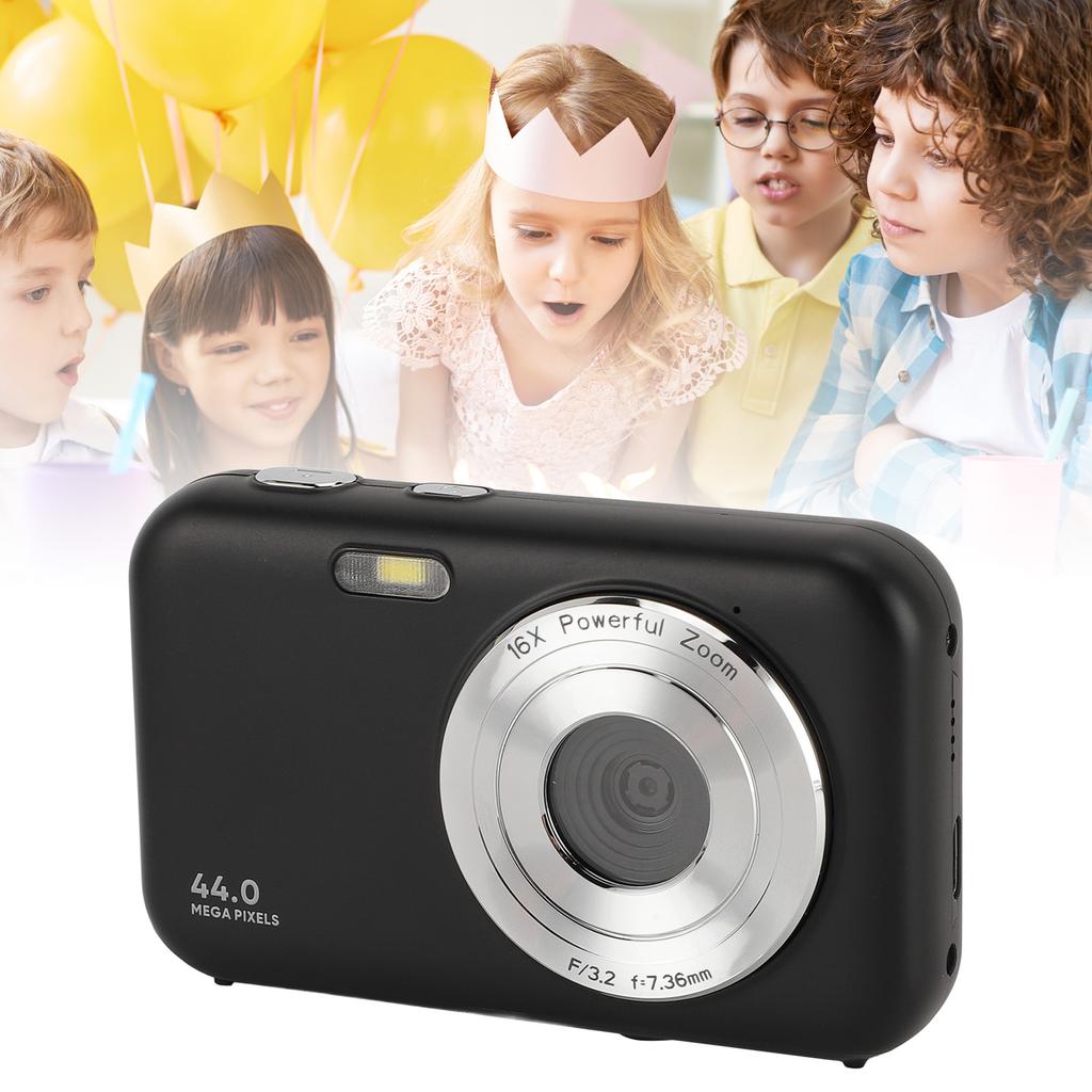Digital Camera 1080P 2.4 Inch 44MP 16X Zoom Multifunctional Compact Travel Video Camera