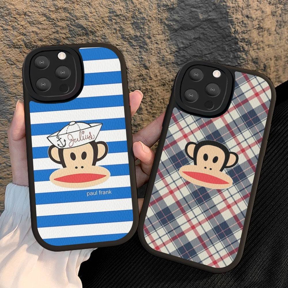Berühmte Luxuriöse P-Paul F-Frank Leder Handyhülle Für IPhone 15 14 13 Pro Max 12 11 16 Plus Handyhülle