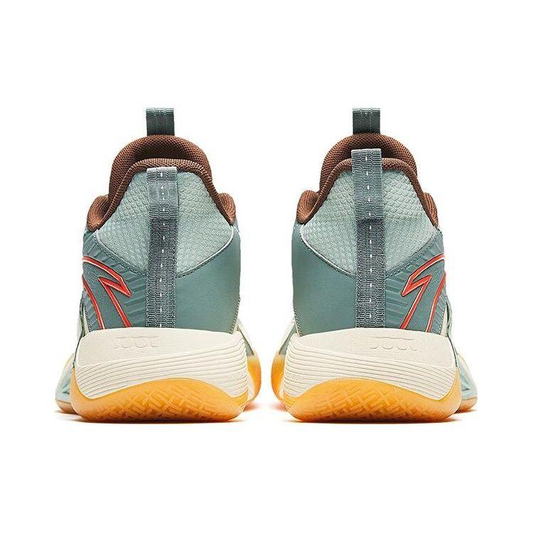 Anta Speedy 3 Comfortable Versatile Shock Absorbing Durable Mid-Top Basketball Shoes Men sneaker Green White 112341604-7