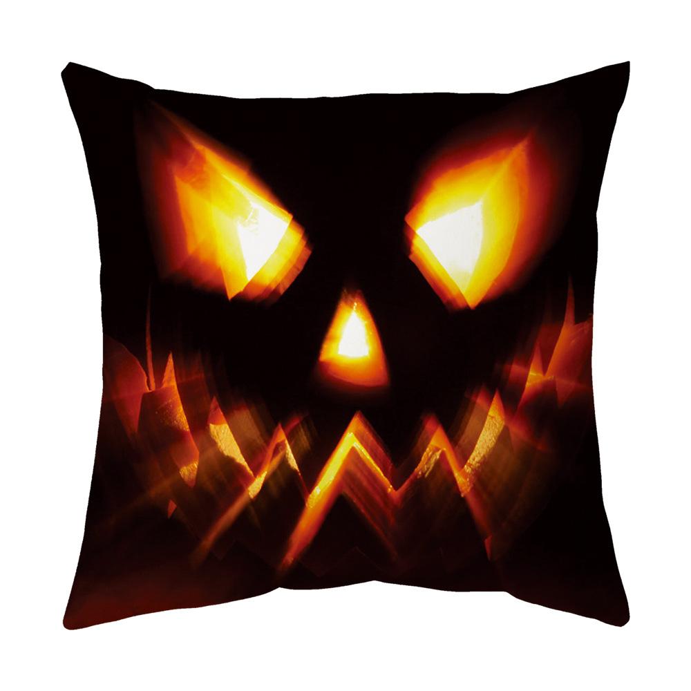 Halloween Cartoon Backrest Sofa Pillow Case Pillow Case Decoration Peach Skin Pillow Cushion Nordic Living Room