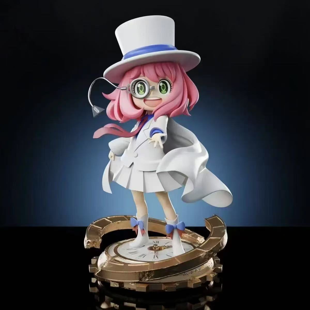 

19cm Anya Forger Magician Cos Kuroba Kaito Anime Figure Kawaii Ornament Model Statues Collection Toy Gifts