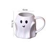 Cute Ceramic Ghost  Mug Large Capacity Coffee Cup Kids Gift Elves Cup  Home Kitchen Drinking