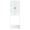Toilet Cabinet HOORN White 66 X 25.5 X 190 Cm Engineered Wood