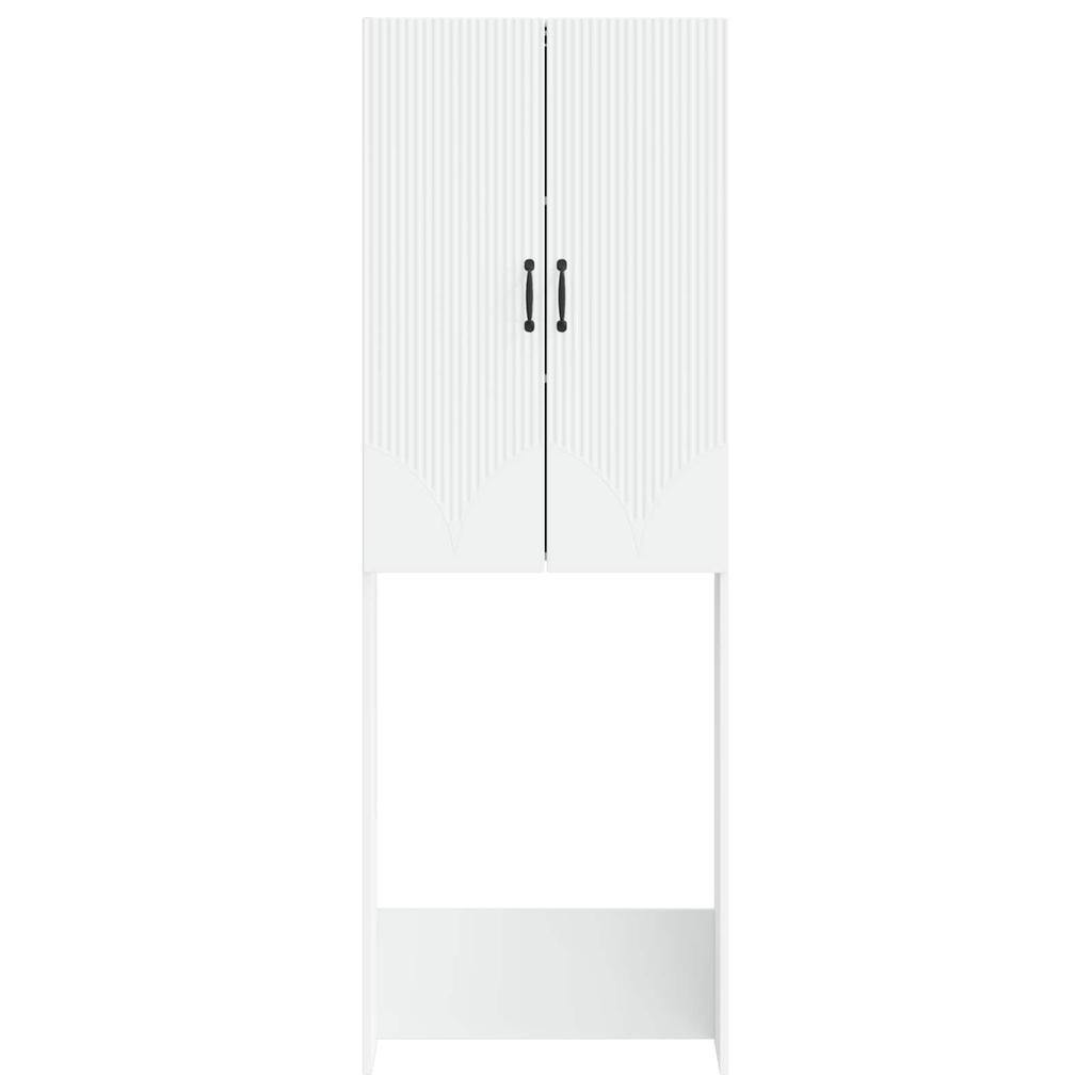 Toilet Cabinet HOORN White 66 X 25.5 X 190 Cm Engineered Wood