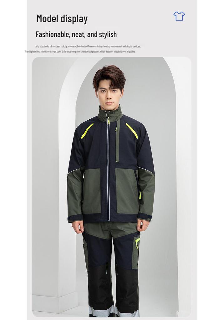 Tear-Resistant Multi-Pocket Work Pants for Spring and Autumn