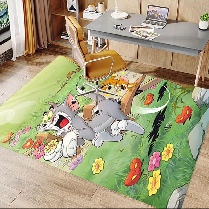 1pc Tom and Jerry Carpet, for Home & Office Decor, Desk Chair Carpet, Festive Gift,Conference Room CarpetL1271
