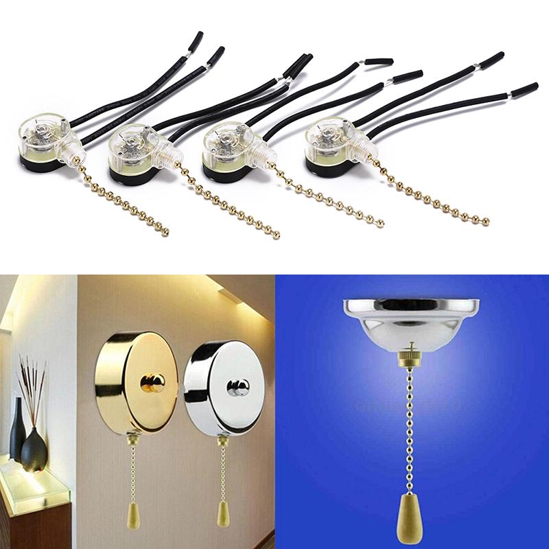 

4 шт., домашний потолочный вентилятор, лампа, настенный светильник, замена шнура, переключатель