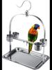Stainless Steel Parrot Hand-Raising Stand - Durable Cage Rack for Birds