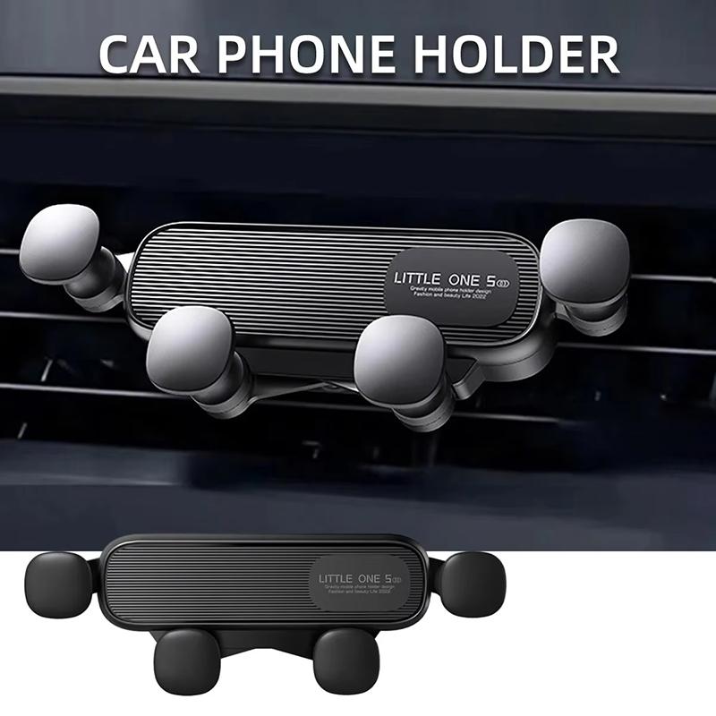 Gravity Car Phone Holder Universal GPS Stand Air Vent Mount Cellphone Stand In Car Mobile Phone Bracket For iPhone Huawei Realme