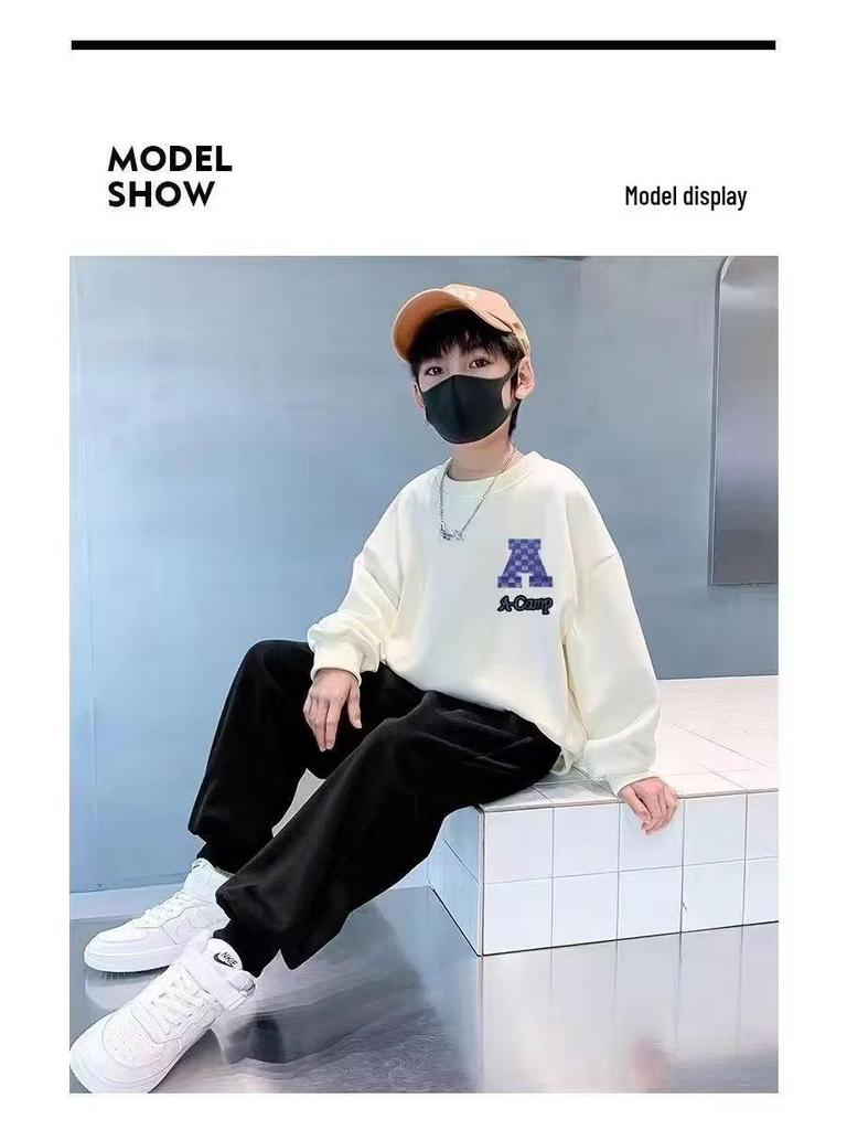 Boys' Trendy Sweatshirt - Autumn/Winter 2023 Casual Fashion Top