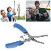 Fishing Pliers Multifunctional Stainless Steel Fishing Scissors with 2 Blades Braid Line Cutters Hook Remover