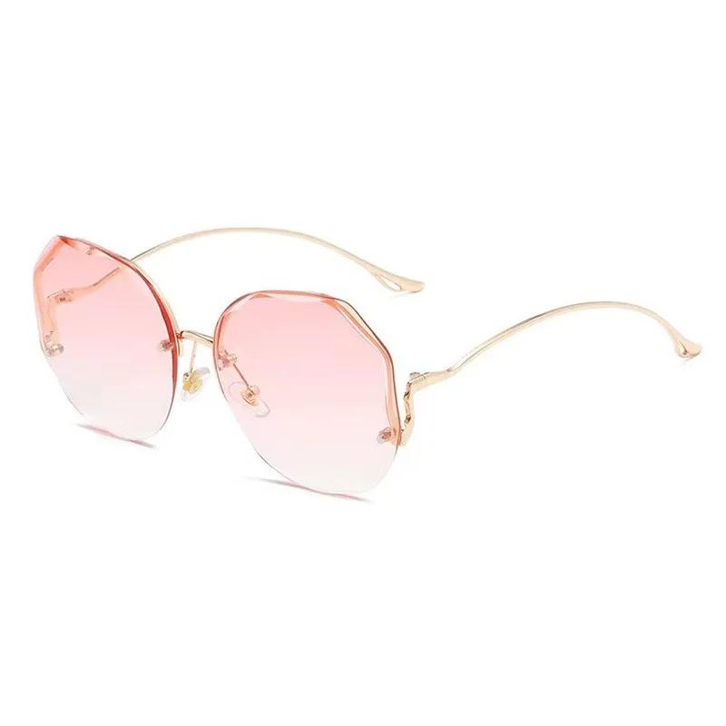 Fashion Sunglasses Exquisite Borderless Trim Sunglasses Retro Color Gradient Sunglasses Unisex Mountaineering Cycling Glasses