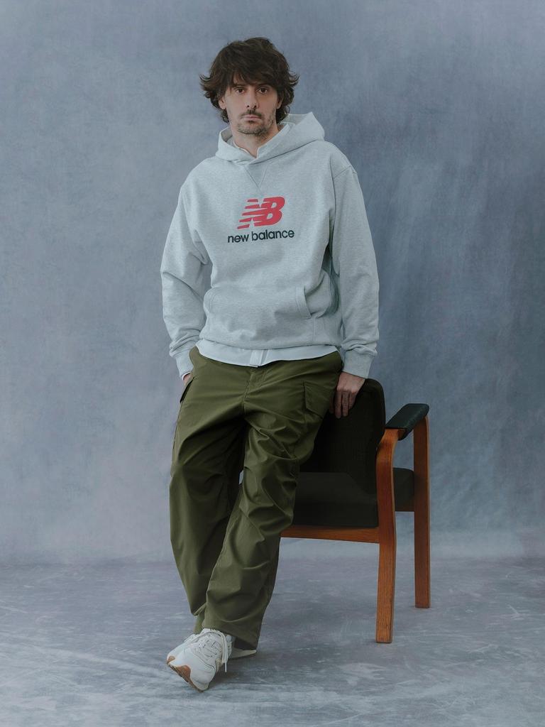 LIFE STORE by BEAMS Sweatshirt New Balance Logo Hoodie Gray BMING [EXCLUSIVE] Men's S_92130445424