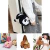 Adorable Capybara Plush Cartoon Handheld Purse Stylish Kids Crossbody Bag For 2024