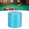 Billiard Chalk Case Round Aluminum Alloy Pool Cue Chalk Box Holder for Pool Cue Sports Accessories