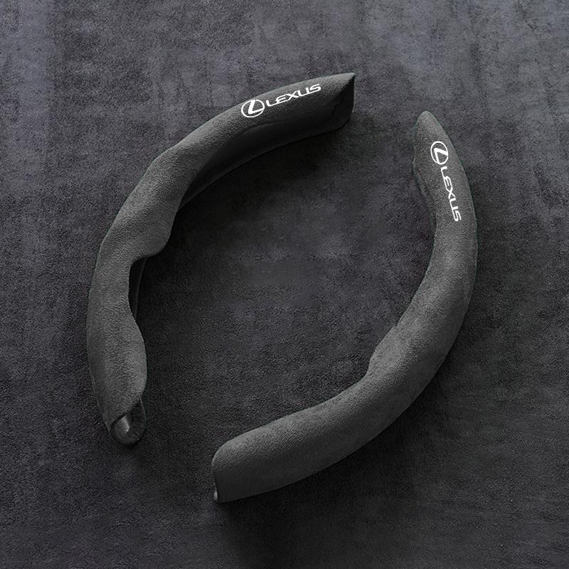 Suede Car Steering Wheel Cover DIY Hand Sewing Soft Leather Braiding Cover For Lexus F SPORT ES RX NX LS UX LM LX GX LC RZ IS CT