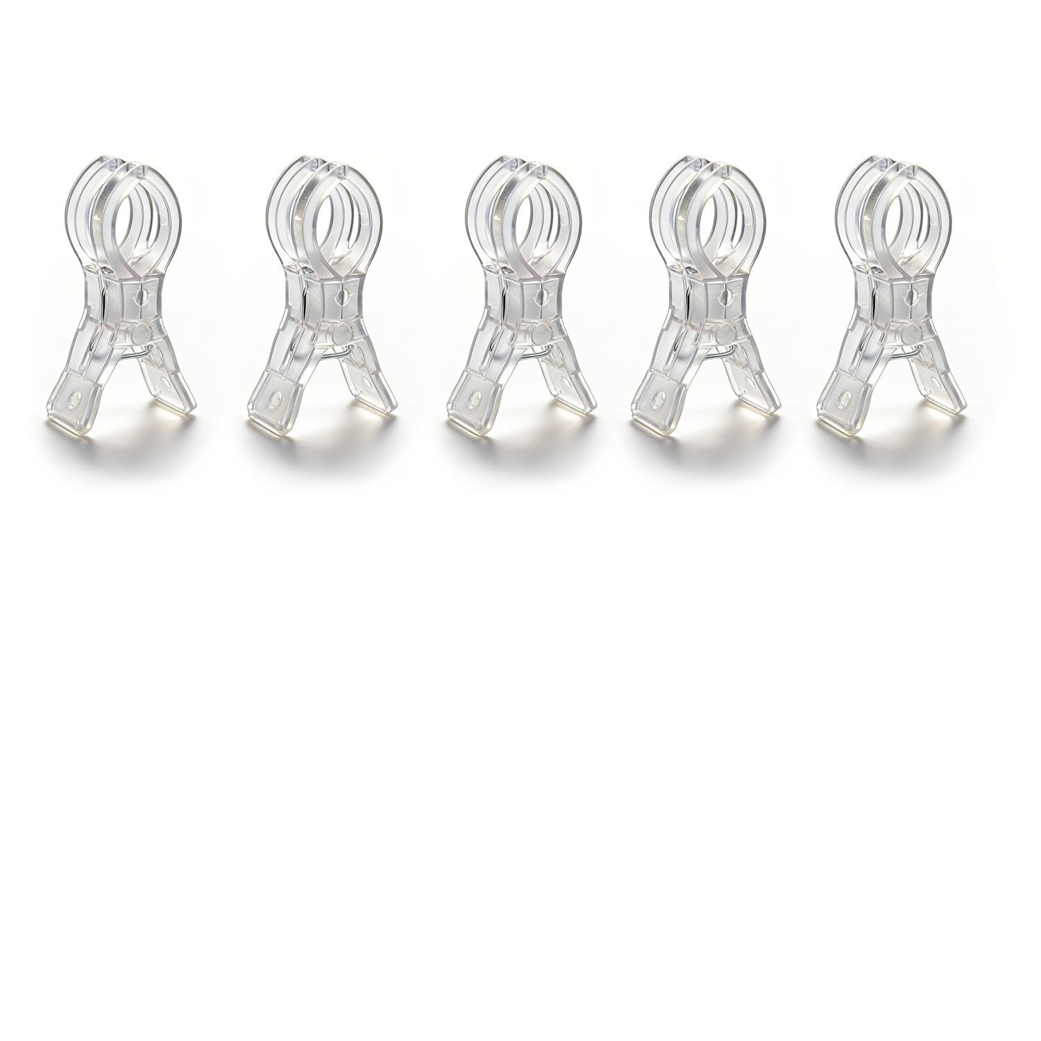 

5/10pcs Heavy Duty Spring Clamp,Transparent Plastic Multipurpose Clip for Balloon Arch Backdrop Fixing,Photography Studio