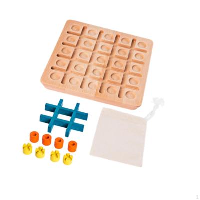 Strategy Board Game,Fun, Portable,Classic,Travel Game Interactive Table Wooden Educational for