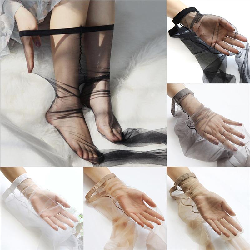 

2024 New Sexy Breathable Tights Transparent Women Pantyhose Ultra-thin Spandex Tights Stretchy Stockings Female One Size чёрный