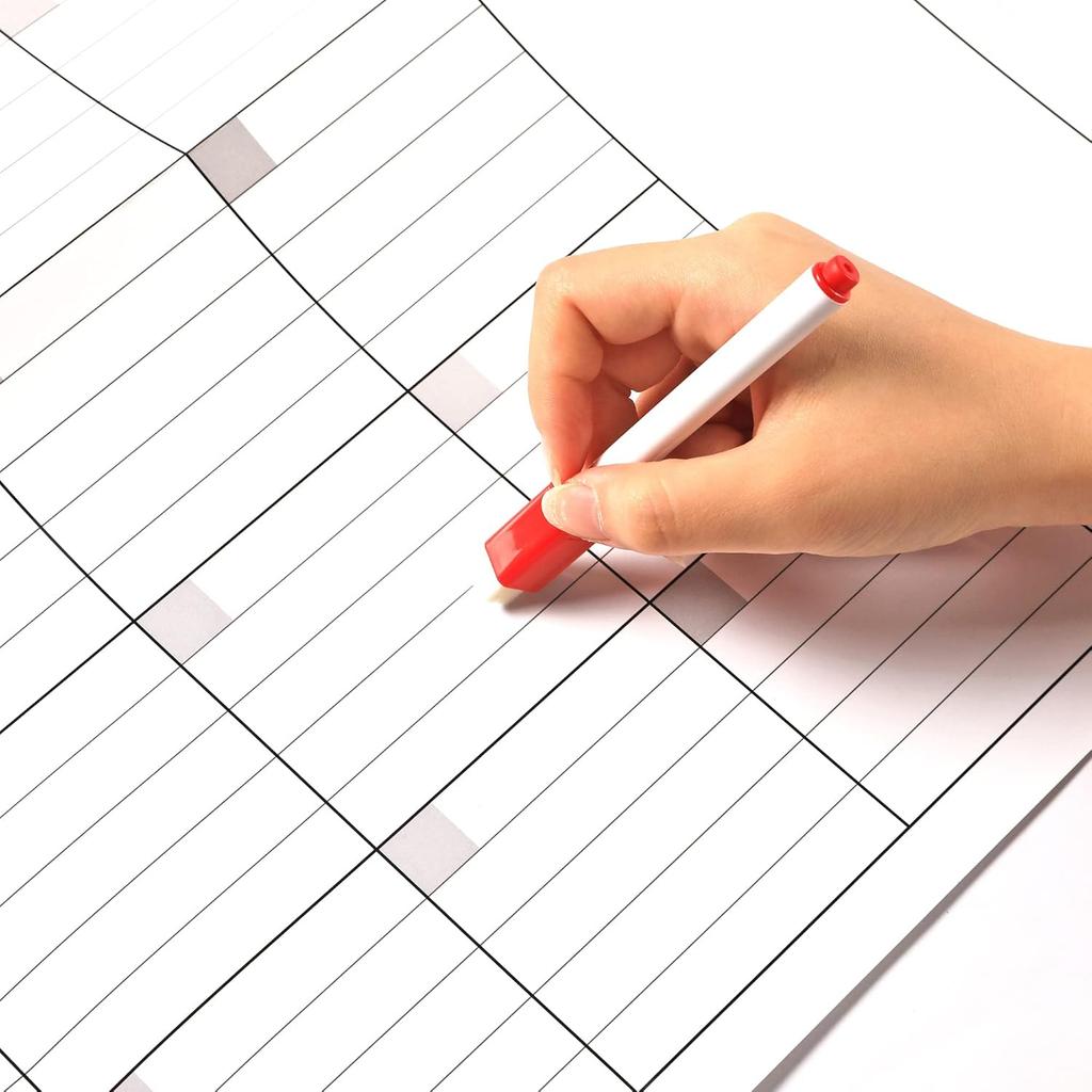 Large Dry Erase Calendar for Wall - Undated 2 Month Wall Calendar, 38" X 28"(Vertical), Erasable & Reble Laminated Wall Calendar Dry Erase with 8