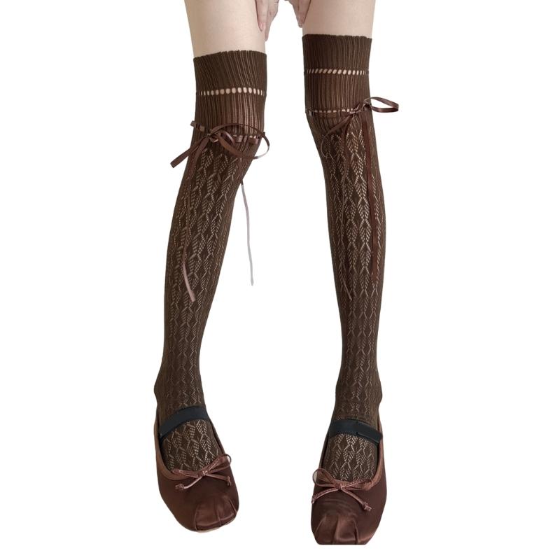 Women's Tights Thigh Highs Stockings Ballet Laced Up Over Knee Highs Socks Fishnet Stockings Hosiery Antis Skidding Socks