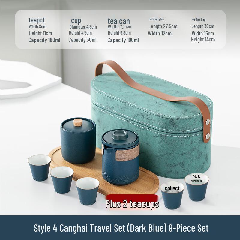 Portable Ceramic Travel Tea Set