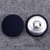 10 Stück mit Stoff überzogene Knöpfe zum Nähen, für Hochzeiten, Basteln, 23 mm Schaft, flache Rückseite für Taschen